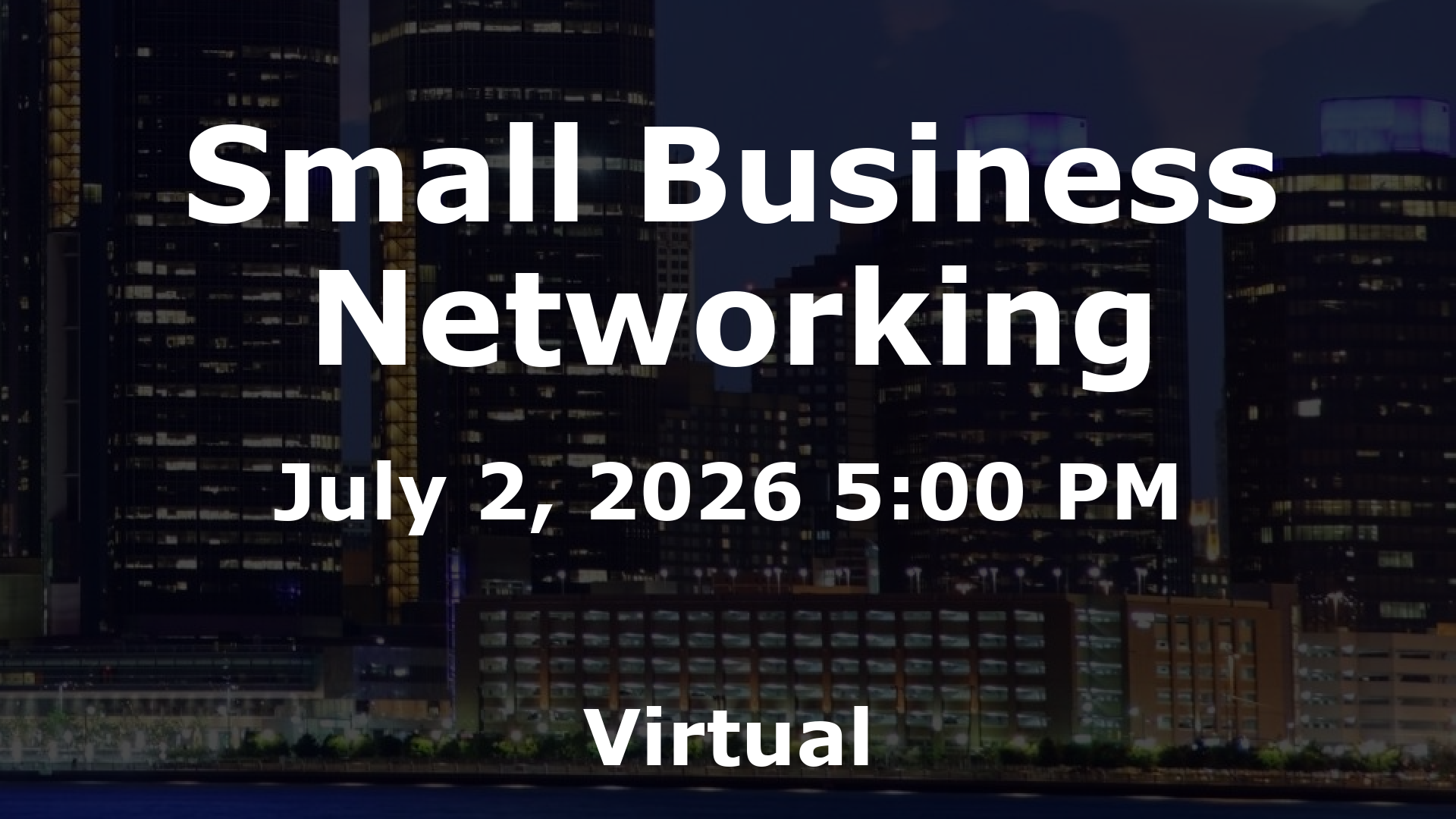 Small Business Networking event image